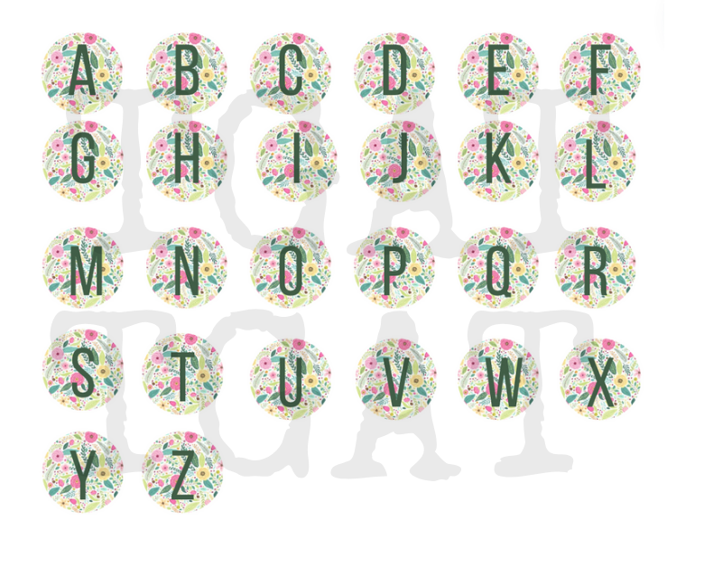 Flora - Vintage Daisy Flower Monogram Necklace