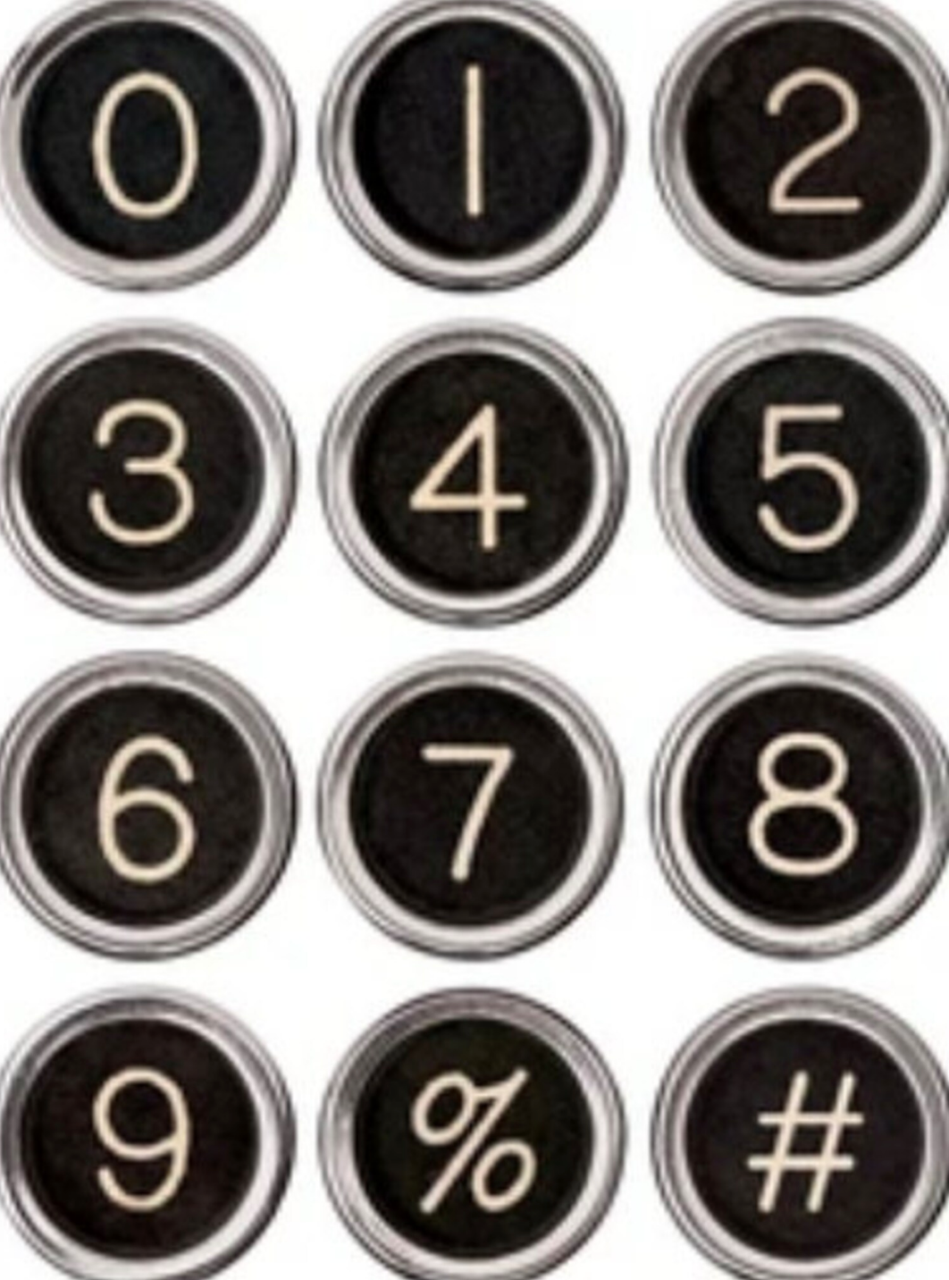 Lorna - Antique Brass Initial Typewriter Key Style Necklace