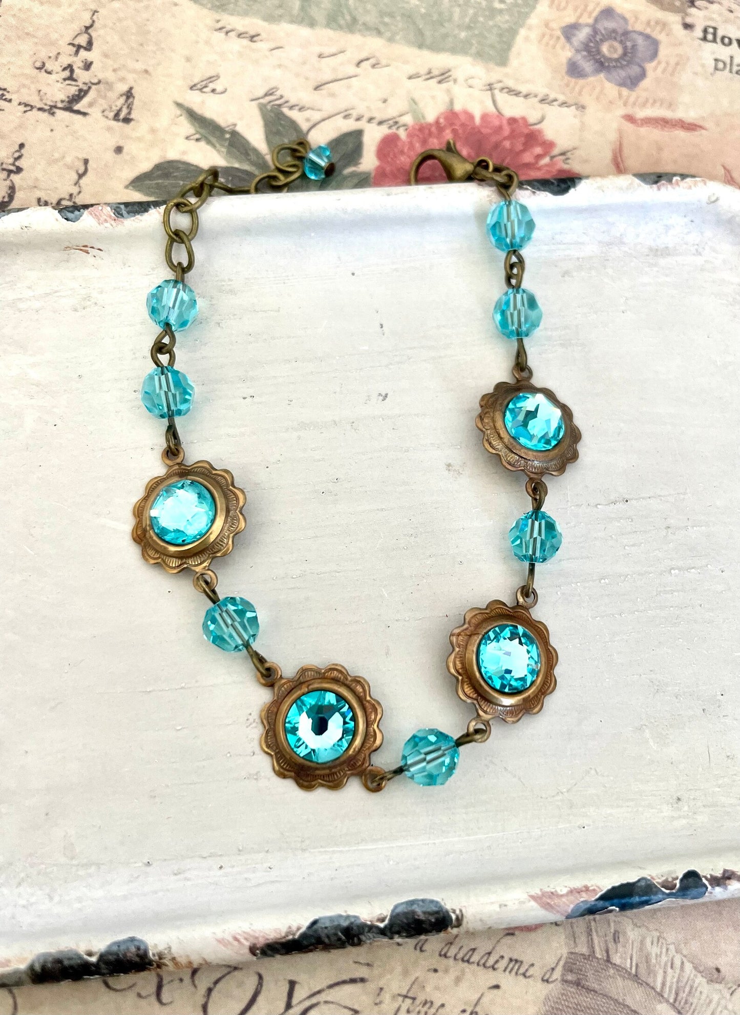 Vintage crystal beaded bracelet - Vintage SWAROVSKI® bracelet