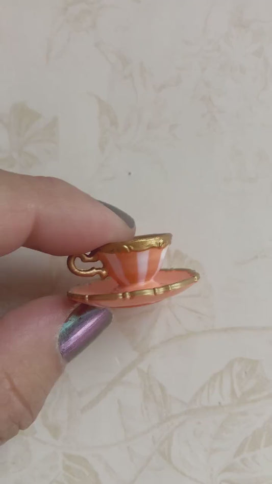 Alice in Wonderland Tea Cup Necklace