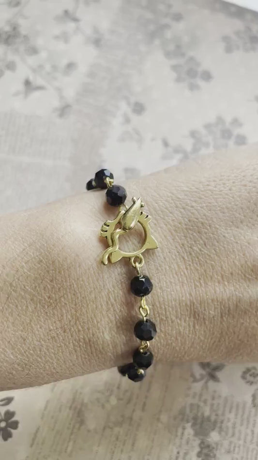 Black Cat and Mouse Bracelet