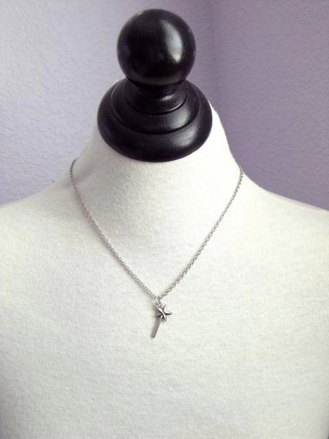 Elphaba -  magic wand necklace - fairy godmother necklace