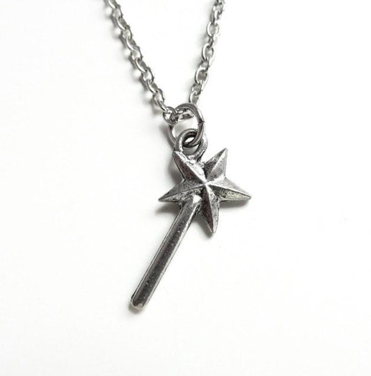 Elphaba -  magic wand necklace - fairy godmother necklace