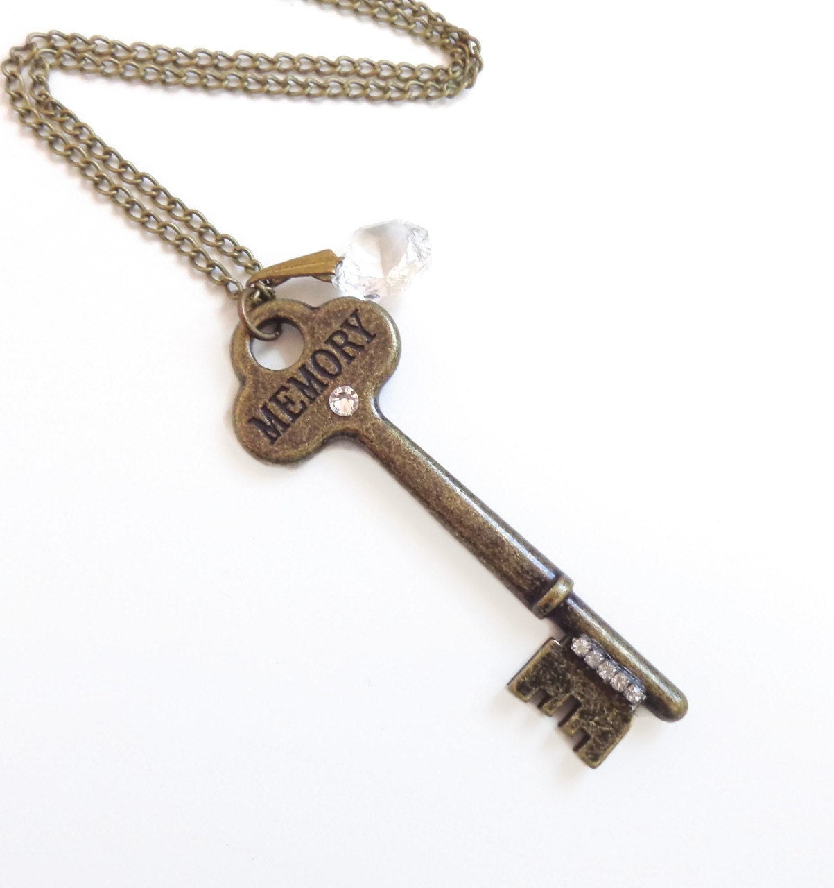 Ernestine - memory key necklace