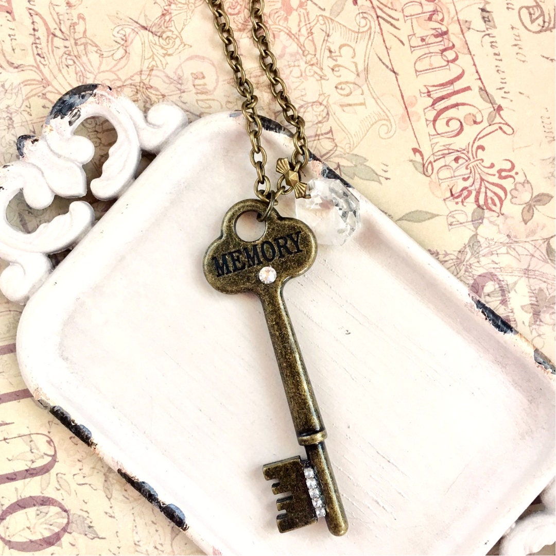 Ernestine - memory key necklace