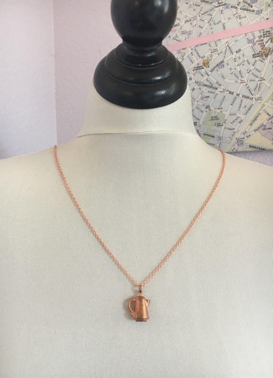 Relics of the past - Rotary phone or coffee pot charm necklace