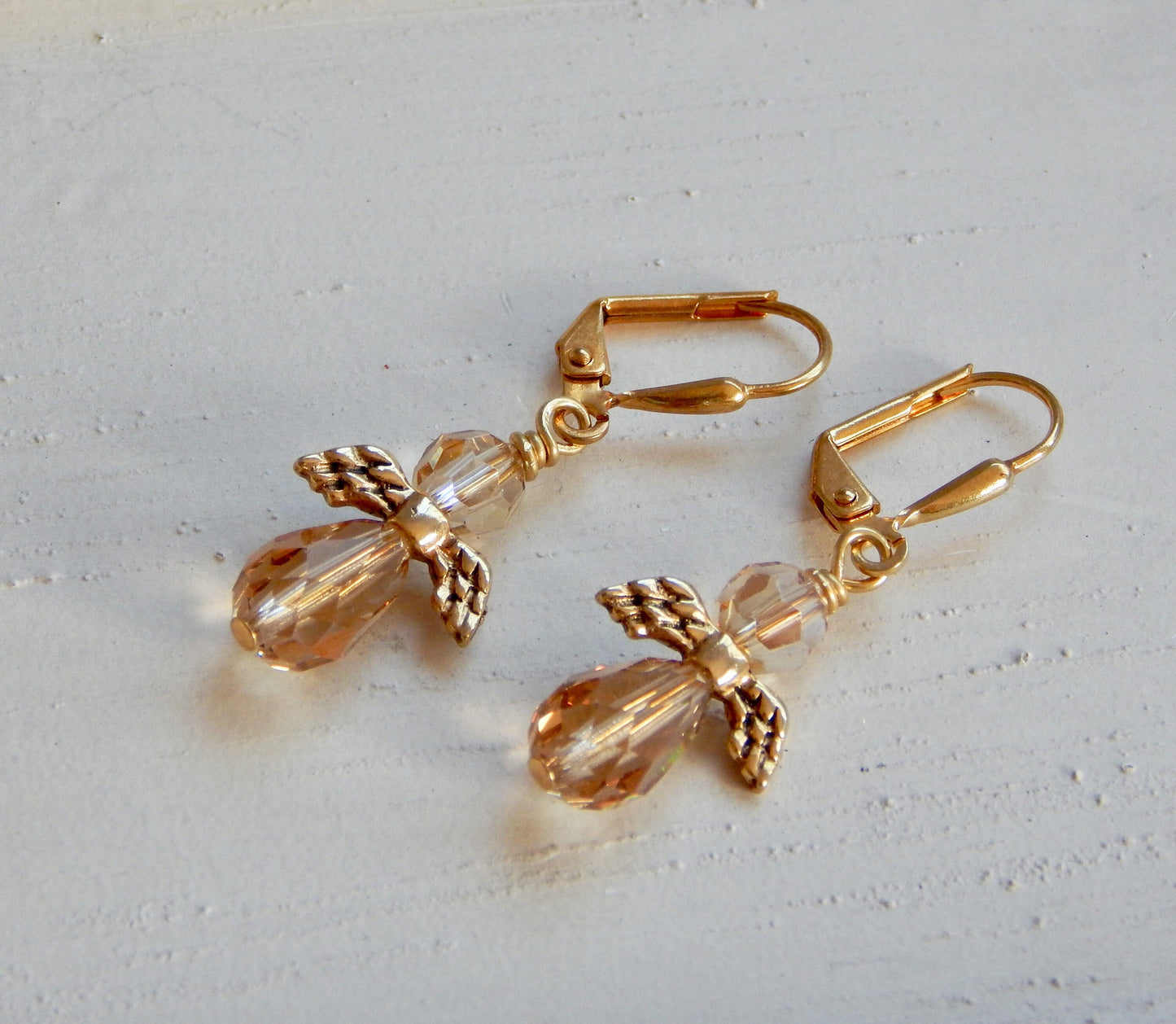 Crystal Angel earrings