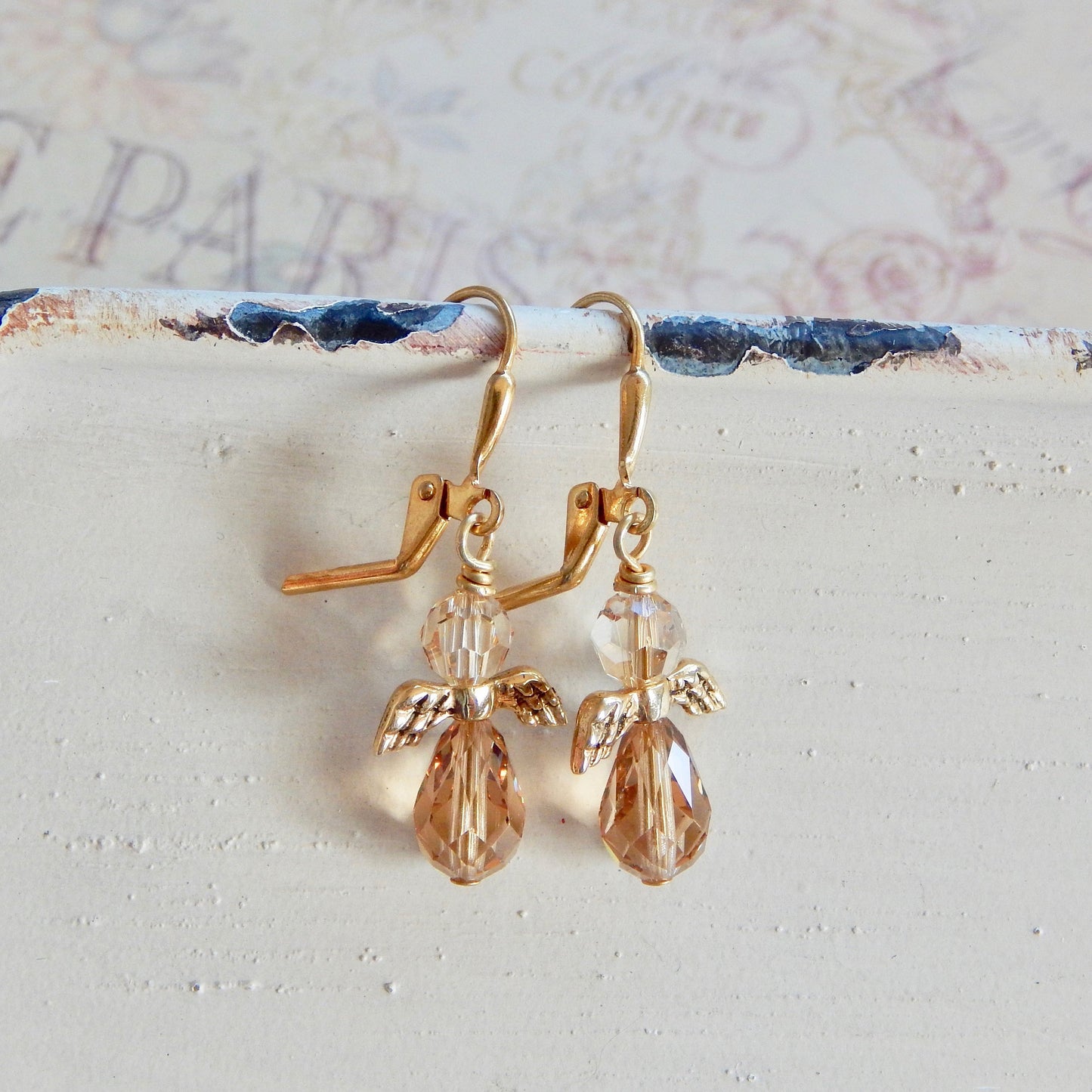Crystal Angel earrings
