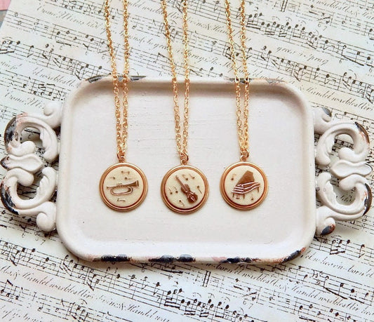Melody - music charm necklace your choice