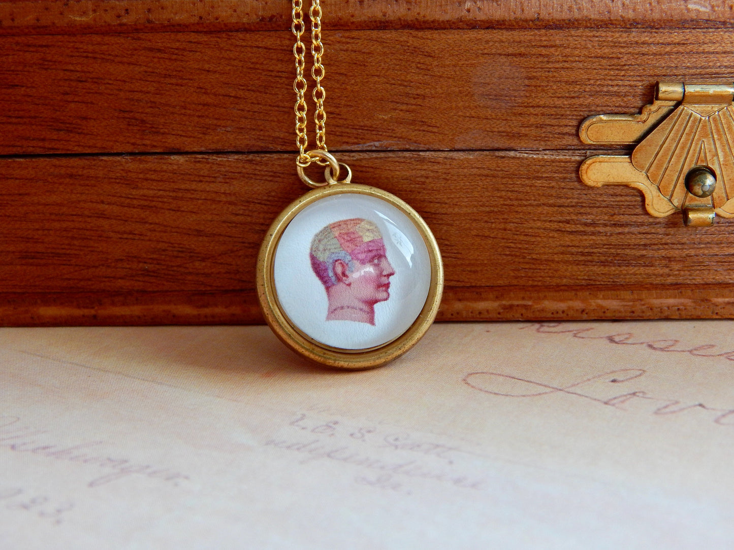 Phrenology necklace