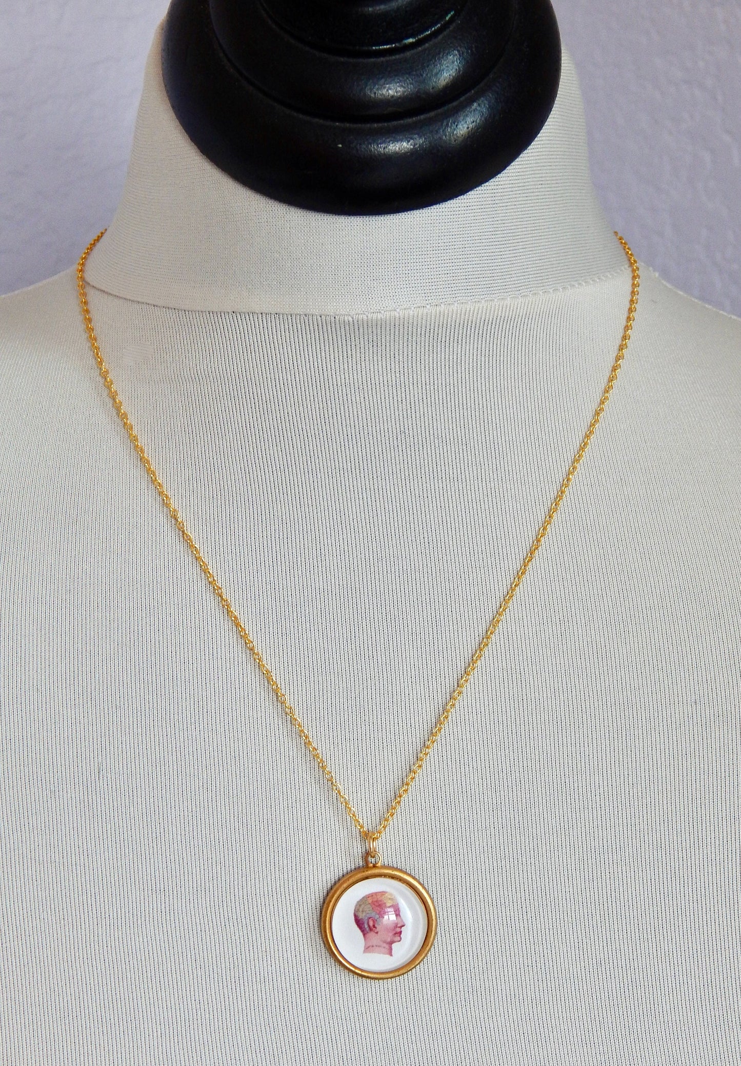 Phrenology necklace