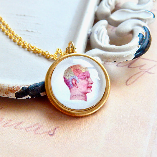 Phrenology necklace