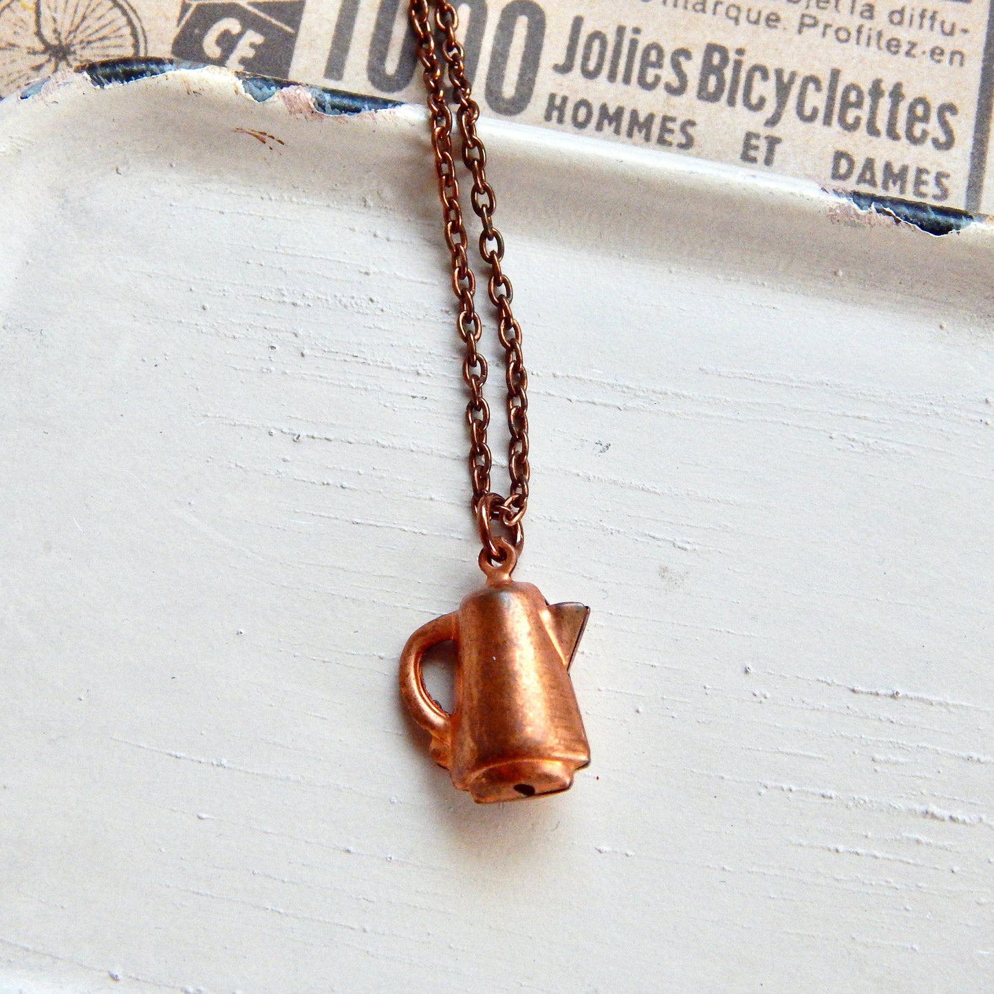 Relics of the past - Rotary phone or coffee pot charm necklace