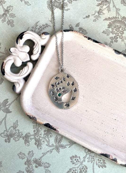 Ivy - plant mom necklace - hand stamped necklace