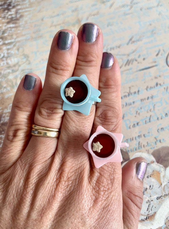 Miniature Star Teacup Ring