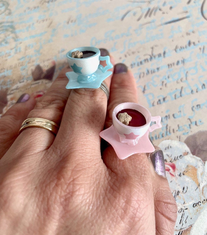 Miniature Star Teacup Ring