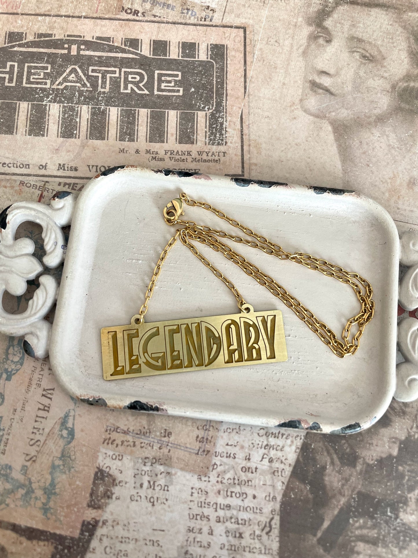 Legendary brass necklace