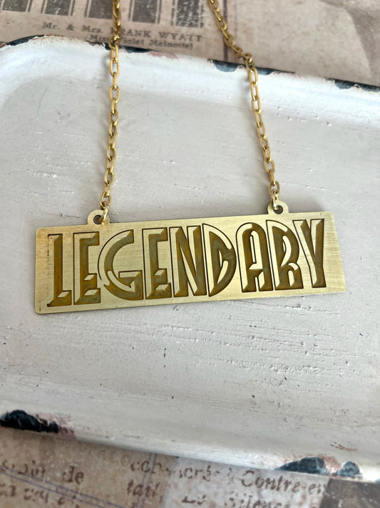 Legendary brass necklace