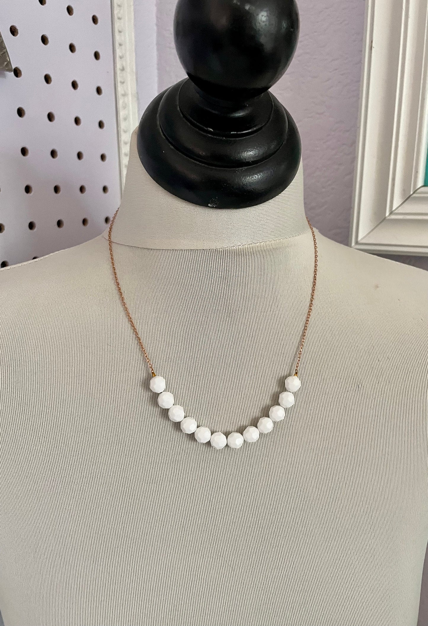 Vintage Swarovski crystal necklace, earrings,  or set in white crystal