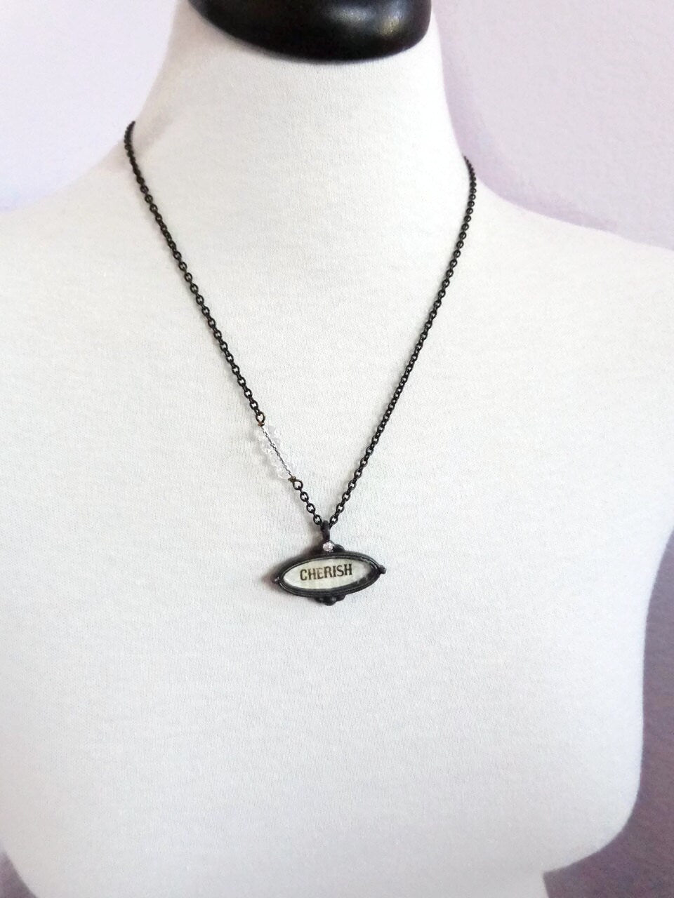 Cherish charm necklace