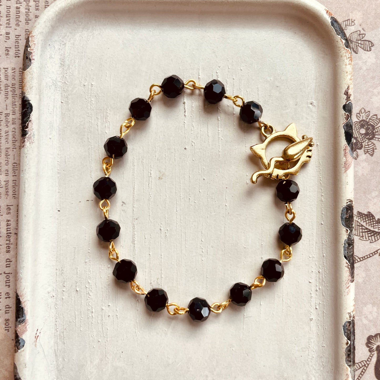 Black Cat and Mouse Bracelet