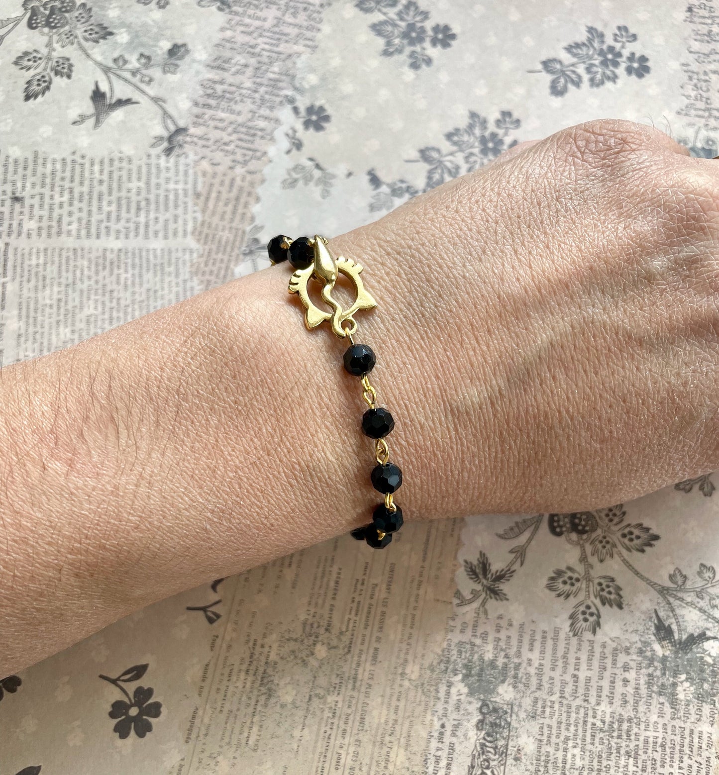 Black Cat and Mouse Bracelet