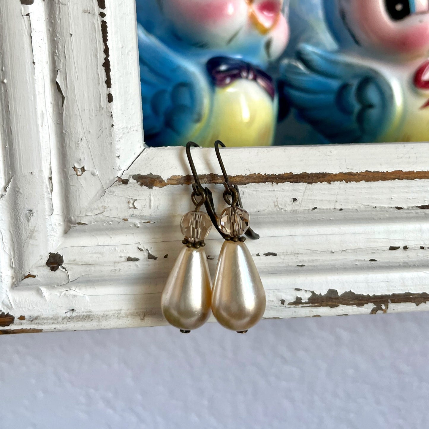 Arlena Pearl II - teardrop pearl earrings